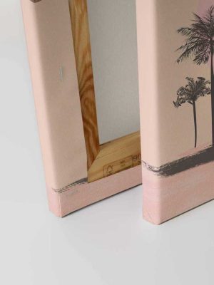 roza canvas slika sa motivom palme odmah dostupno