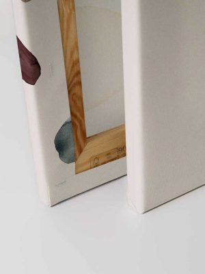 bela apstraktna canvas slika za zid