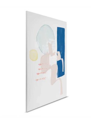 bela apstraktna canvas slika za zid