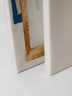 bela apstraktna canvas slika za zid