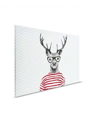 plava canvas slika sa motivom zivotinje za zid