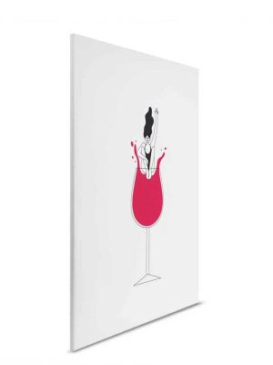 crvena canvas slika za zid