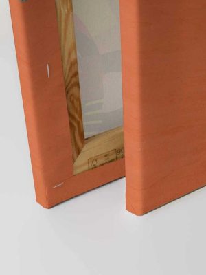 narandzasta apstraktna canvas slika za zid