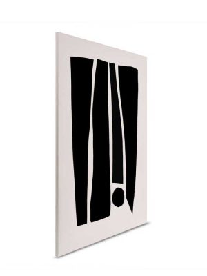 crna apstraktna canvas slika za zid