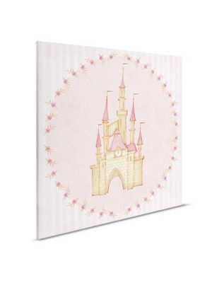 roza decija canvas slika za zid