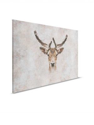 siva canvas slika sa motivom zivotinje za zid