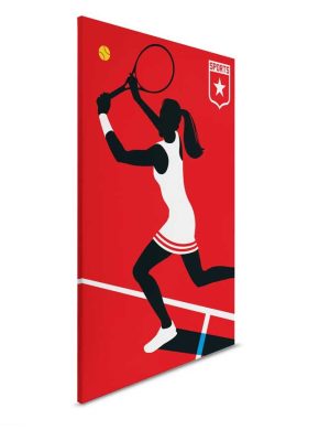 crvena canvas slika odmah dostupno