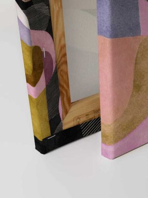 bež apstraktna canvas slika za zid