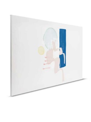 plava apstraktna canvas slika odmah dostupno