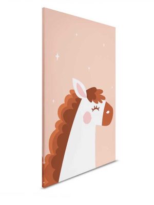 roza decija canvas slika za zid