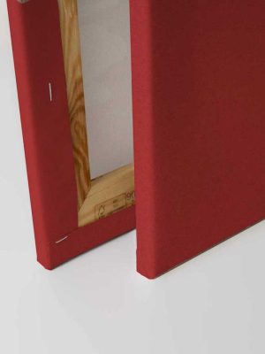 crvena canvas slika sa motivom portreta za zid