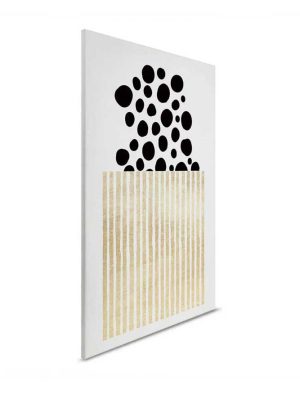 zlatna apstraktna canvas slika za zid