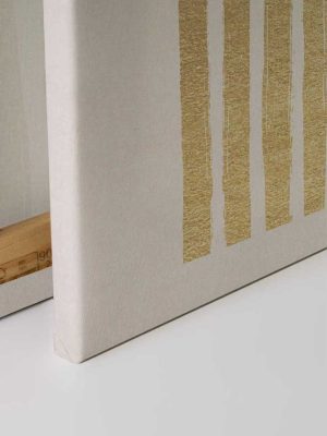 zlatna apstraktna canvas slika za zid