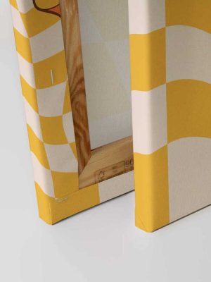 žuta canvas slika za zid