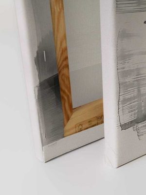 siva apstraktna canvas slika za zid