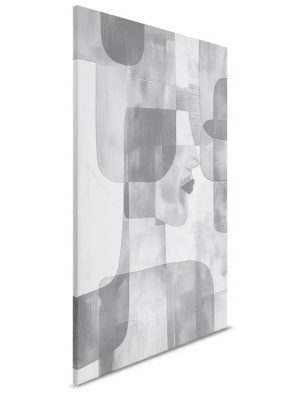 siva apstraktna canvas slika odmah dostupno