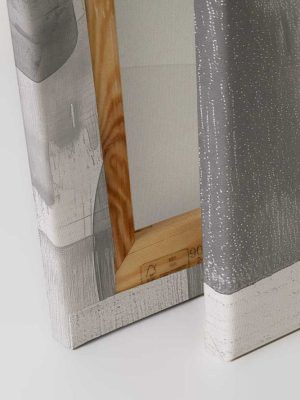 siva apstraktna canvas slika odmah dostupno