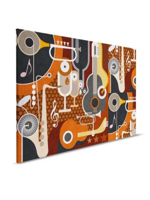 braon apstraktna canvas slika za zid