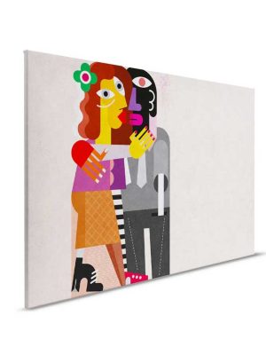 siva canvas slika za zid