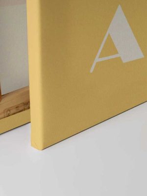 žuta dečija canvas slika za zid