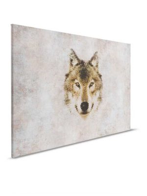 bež canvas slika sa motivom životinje za zid