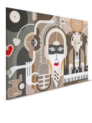 bez apstraktna canvas slika za zid