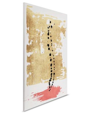 zlatna apstraktna canvas slika odmah dostupno