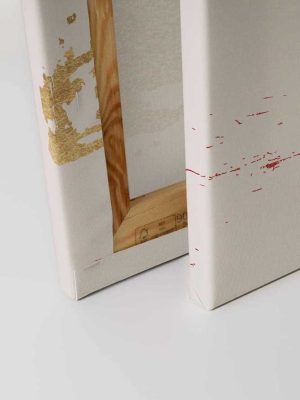 zlatna apstraktna canvas slika odmah dostupno