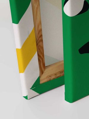 zelena canvas slika za zid