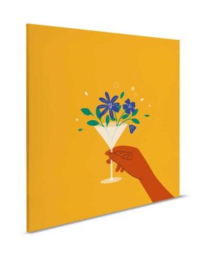 žuta canvas slika odmah dostupno