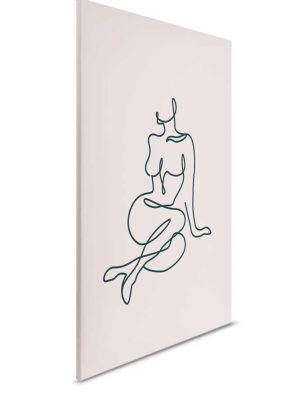 roza apstraktna canvas slika za zid