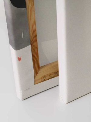 siva decija canvas slika za zid