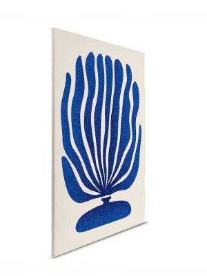 plava apstraktna canvas slika za zid