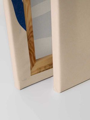 plava apstraktna canvas slika za zid