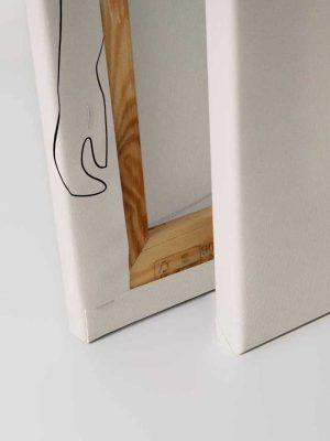 bež apstraktna canvas slika za zid