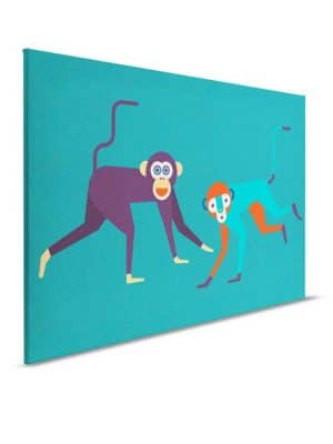 plava canvas slika sa motivom zivotinje za zid