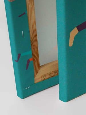 plava canvas slika sa motivom zivotinje za zid