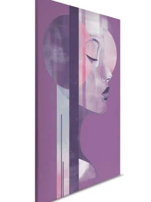 ljubičasta apstraktna canvas slika za zid