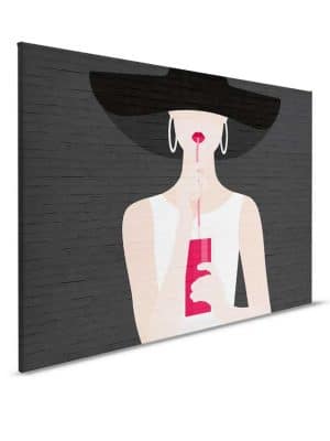 crna canvas slika odmah dostupno