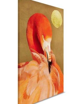 crvena canvas slika sa motivom zivotinje za zid