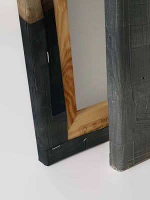 narandzasta apstraktna canvas slika za zid