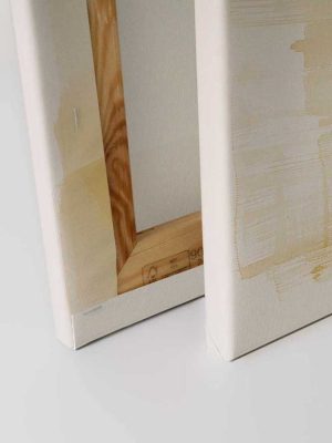 zuta apstraktna canvas slika odmah dostupno