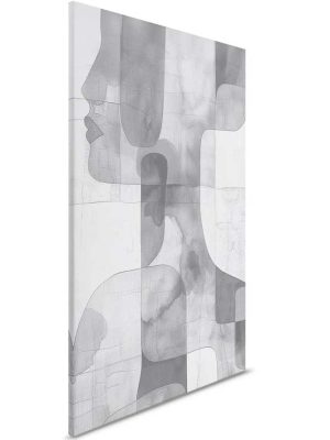 siva apstraktna canvas slika odmah dostupno