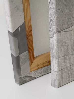 siva apstraktna canvas slika odmah dostupno