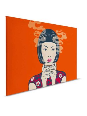 narandžasta canvas slika za zid