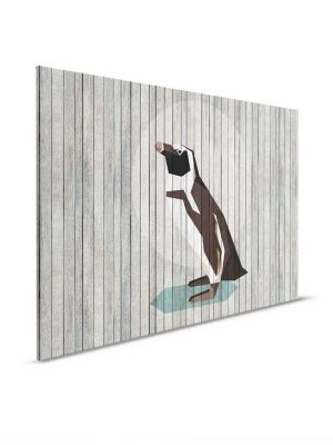 siva canvas slika sa motivom zivotinje za zid