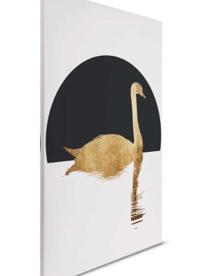 zlatna canvas slika sa motivom zivotinje za zid