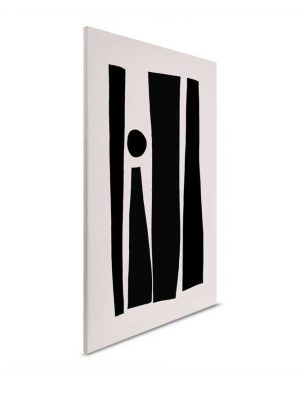 crna apstraktna canvas slika za zid