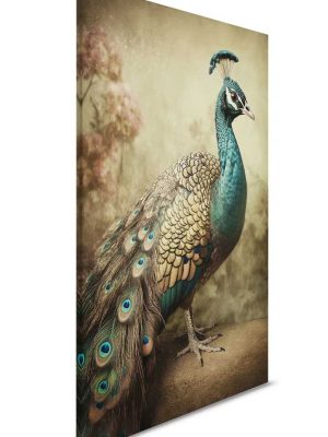 bež canvas slika sa motivom životinje za zid