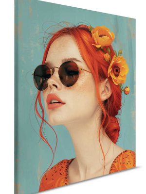 narandzasta canvas slika za zid